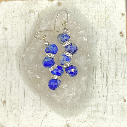 STAIRWAY TO HEAVEN LAPIS LAZULI EARRINGS