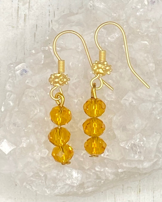 TOPAZ CRYSTAL STARSHINE EARRINGS