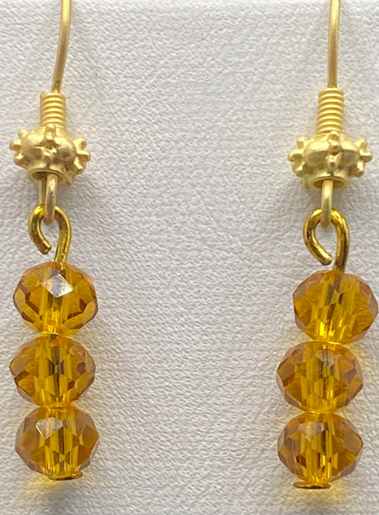 TOPAZ CRYSTAL STARSHINE EARRINGS