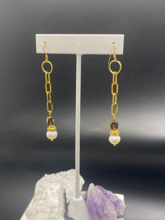 AMETHYST DREAMS THE MOON EARRINGS