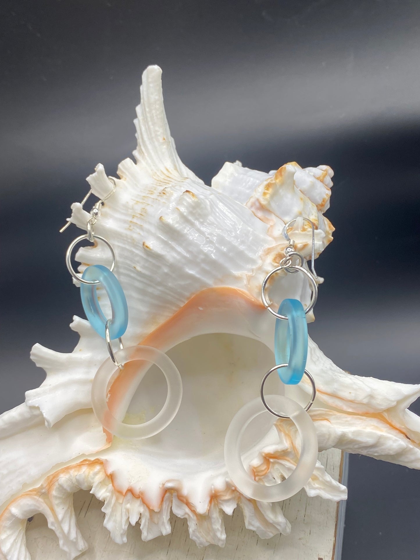 SUMMER HAVEN'S SEA GLASS DANGLING EARRINGS