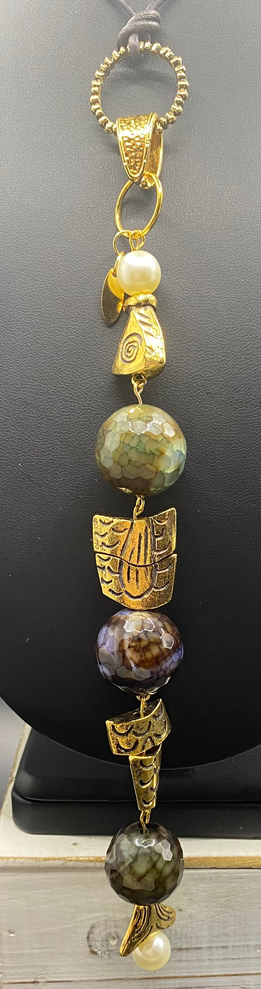 FISHING FOR LOVE: A CHARMS FOR AN EASY LIFE NECKLACE - GOLD