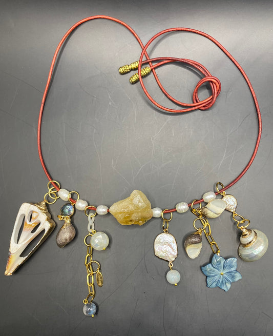 SAILING THE FLORIDA STRAITS: A CHARMS FOR AN EASY LIFE NECKLACE