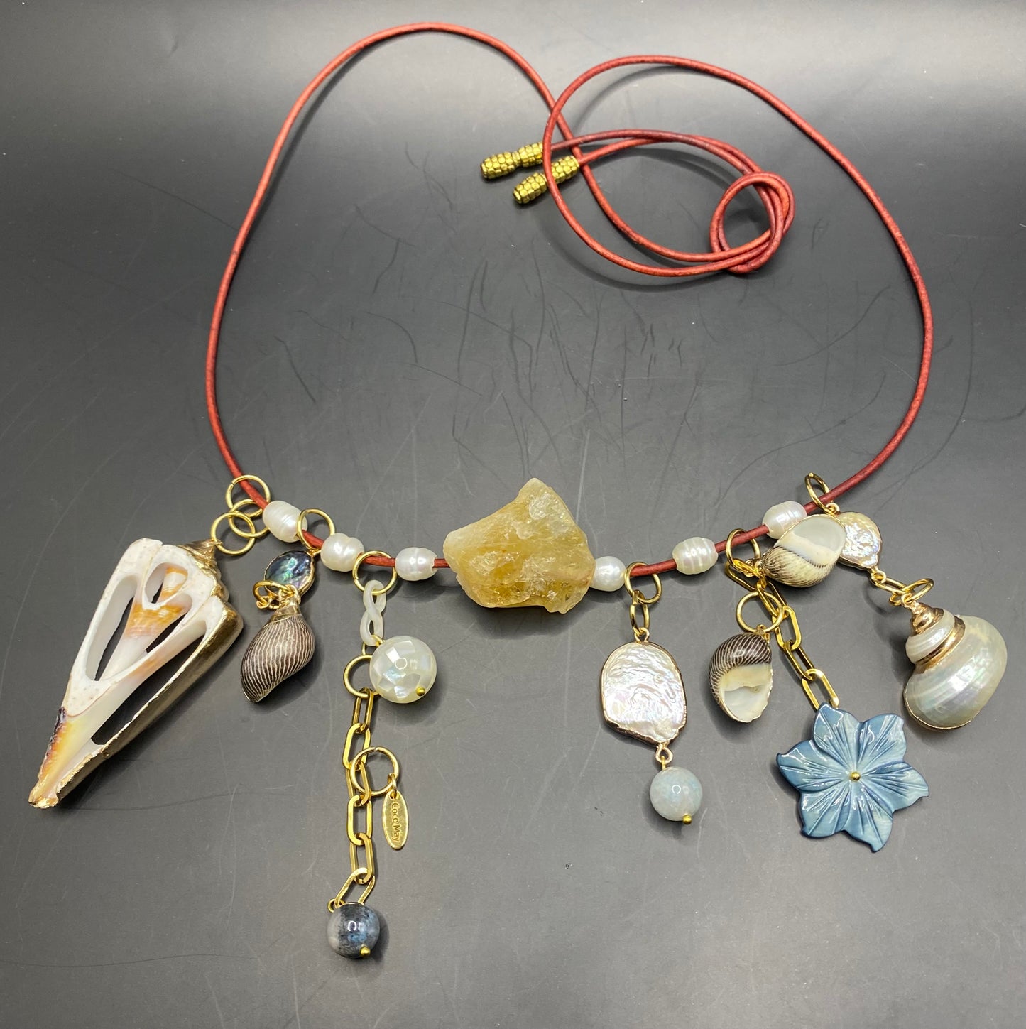 SAILING THE FLORIDA STRAITS: A CHARMS FOR AN EASY LIFE NECKLACE