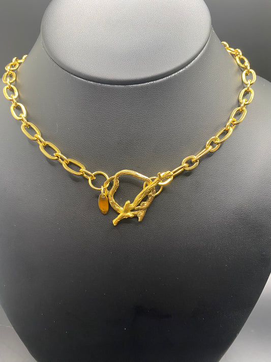 ALLIGATOR POINT'S RED, WHITE, AND BLUE SEA GLASS NECKLACE