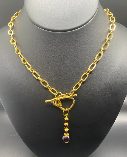 THE GARNET TREE NECKLACE