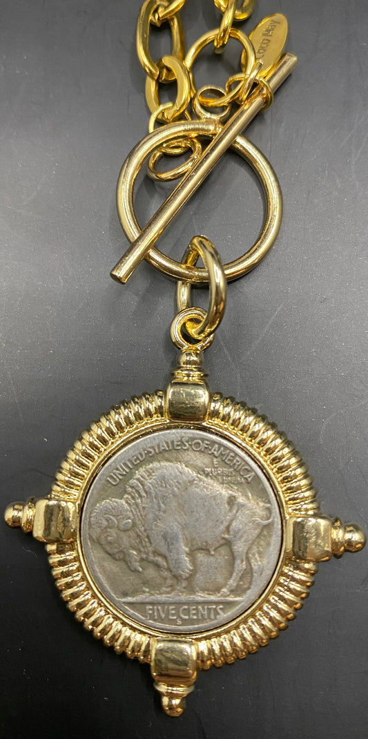BUFFALO NICKEL NECKLACE