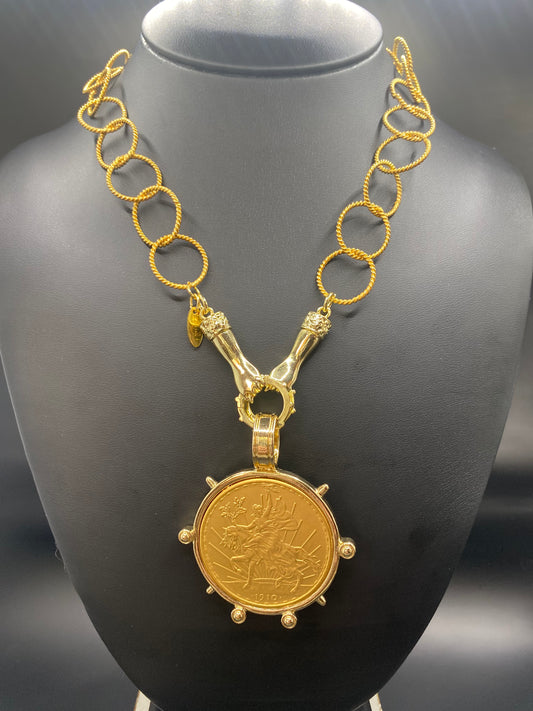 GOLDEN PESO NECKLACE