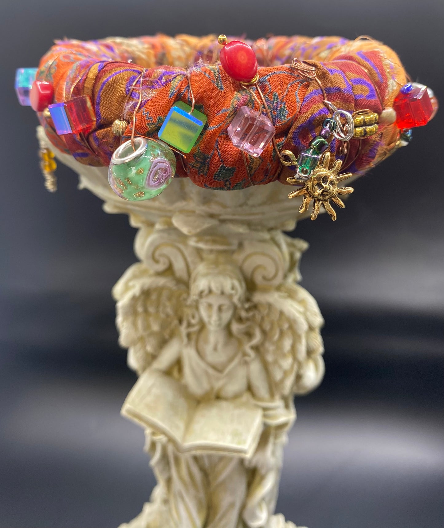 MARIGOLD & CINNAMON SUNRISE- A SILK ROAD BANGLE - ONE OF A KIND