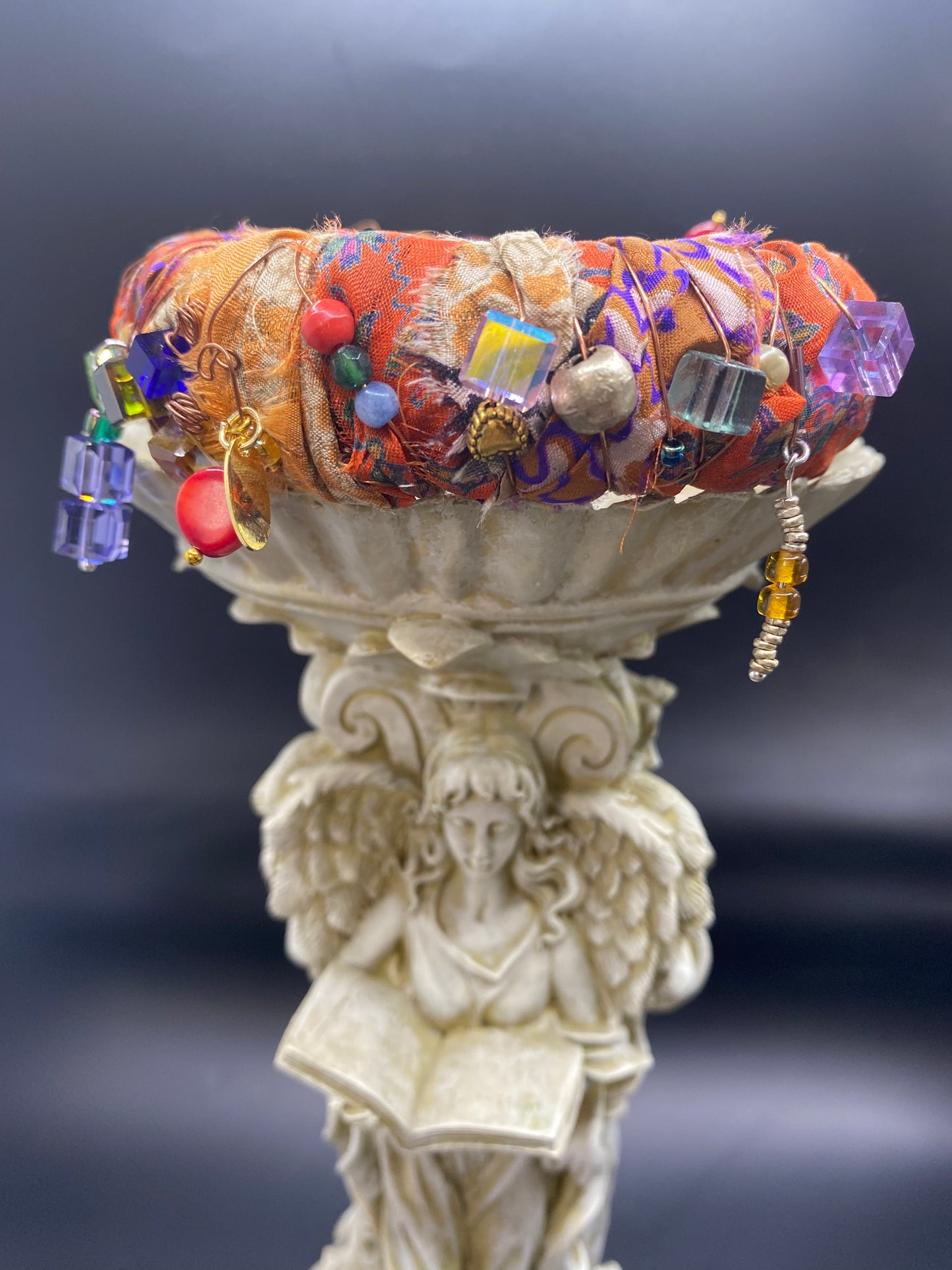 MARIGOLD & CINNAMON SUNRISE- A SILK ROAD BANGLE - ONE OF A KIND