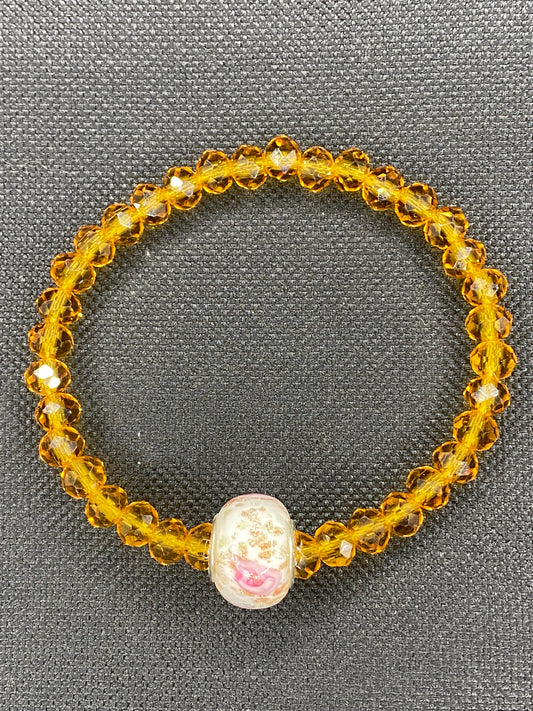 TOPAZ AND A ROSE BRACELET