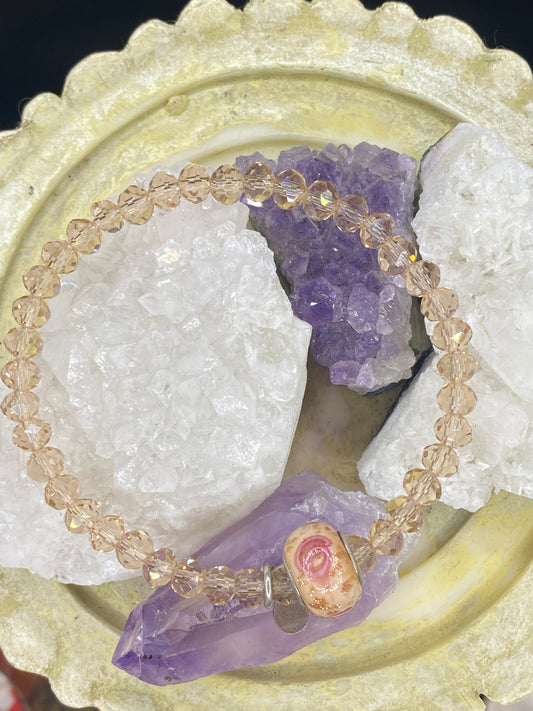 CHAMPAGNE AND ROSES BRACELET