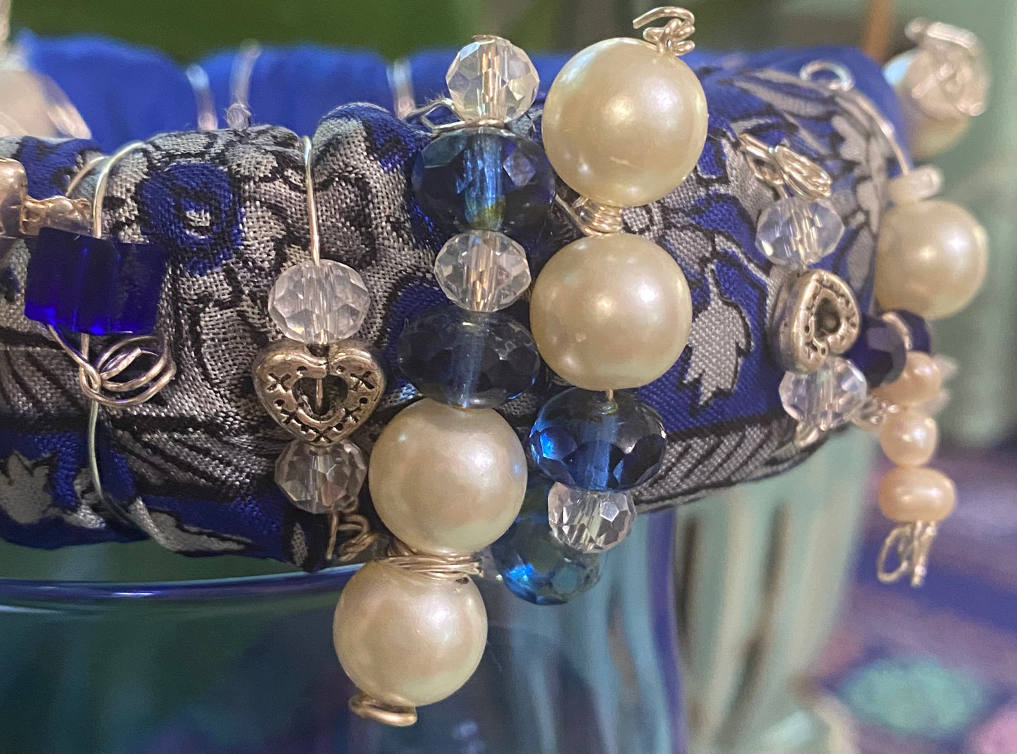 OCEAN BLUE - A SILK ROAD BANGLE - ONE OF A KIND