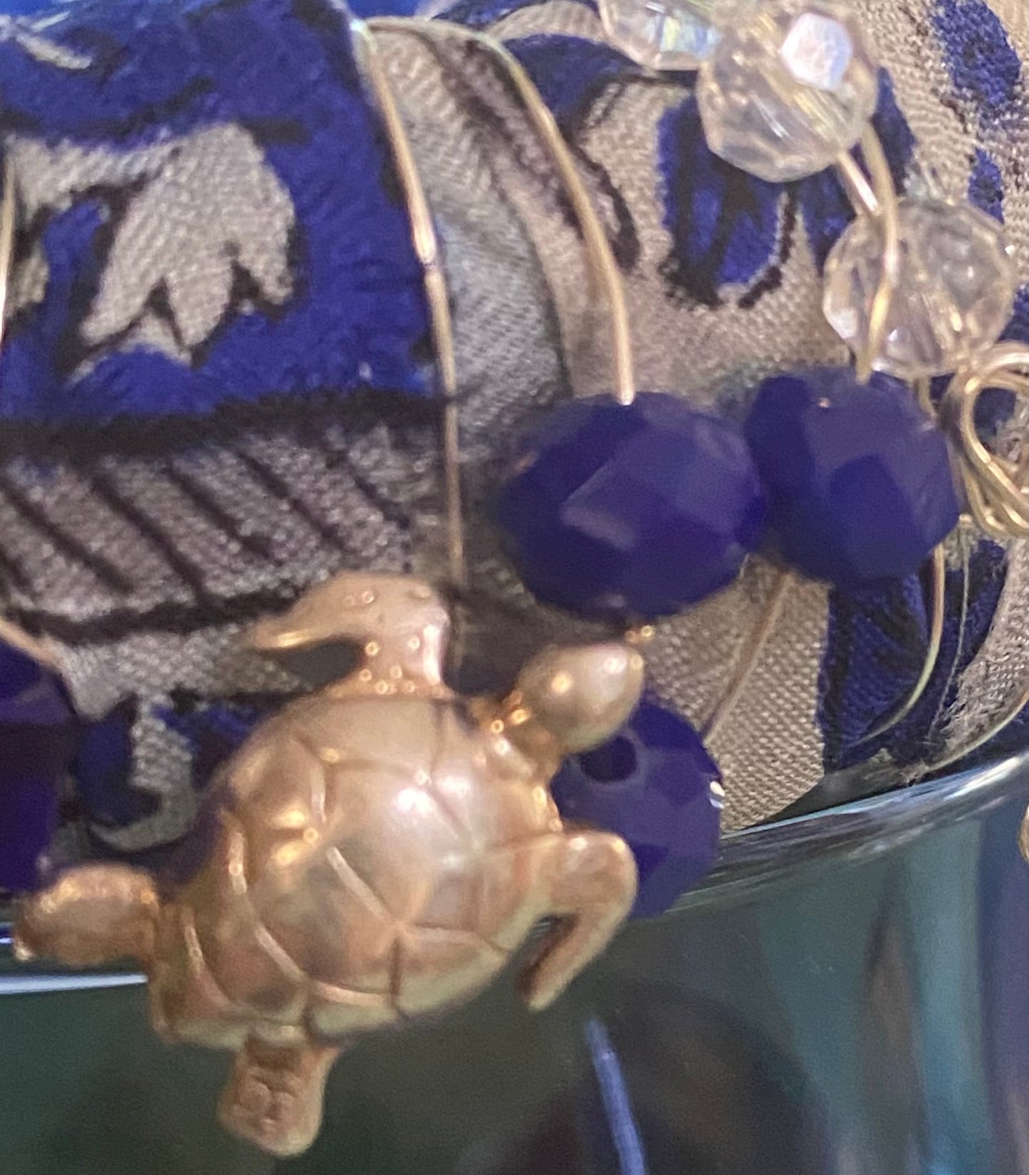 OCEAN BLUE - A SILK ROAD BANGLE - ONE OF A KIND