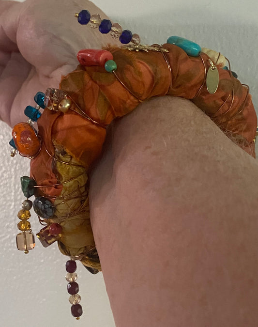 SUNSET IN XANADU - A SILK ROAD BANGLE - ONE OF A KIND
