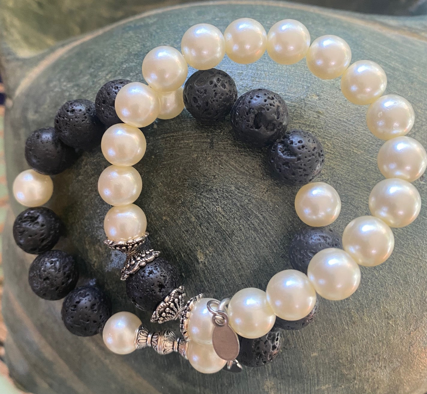 Fire and Ice at Midnight Bracelet