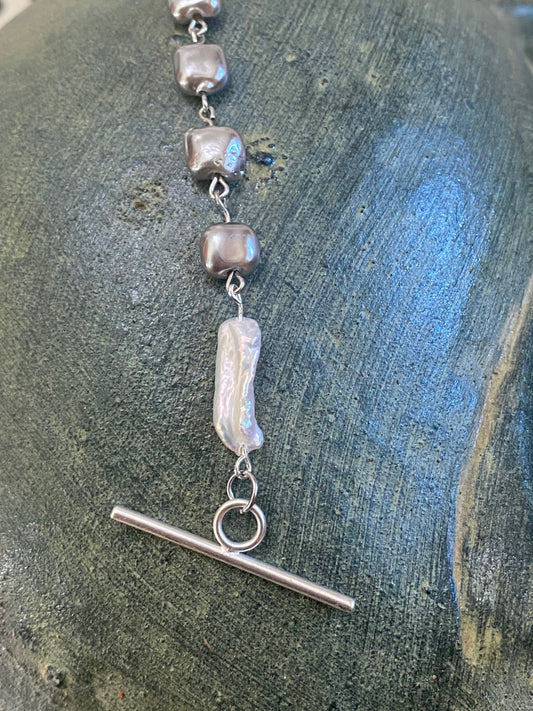 Moonlight on a Star (Silver-Gray) Bracelet