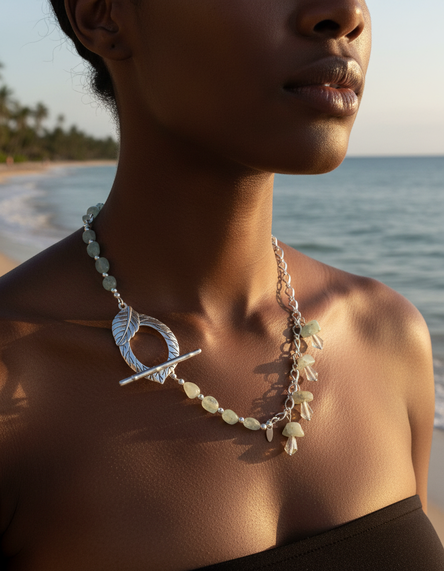 EDITH PIAF PONDERS THE SEA NECKLACE