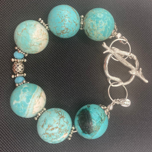 ROSEMARY DREAMS IN TURQUOISE BLUE BRACELET