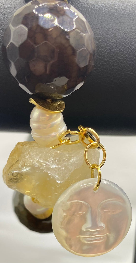 SHEILA'S WYOMING NIGHT SKY MEETS THE SEA BRACELET