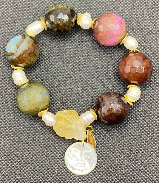 SHEILA'S WYOMING NIGHT SKY MEETS THE SEA BRACELET