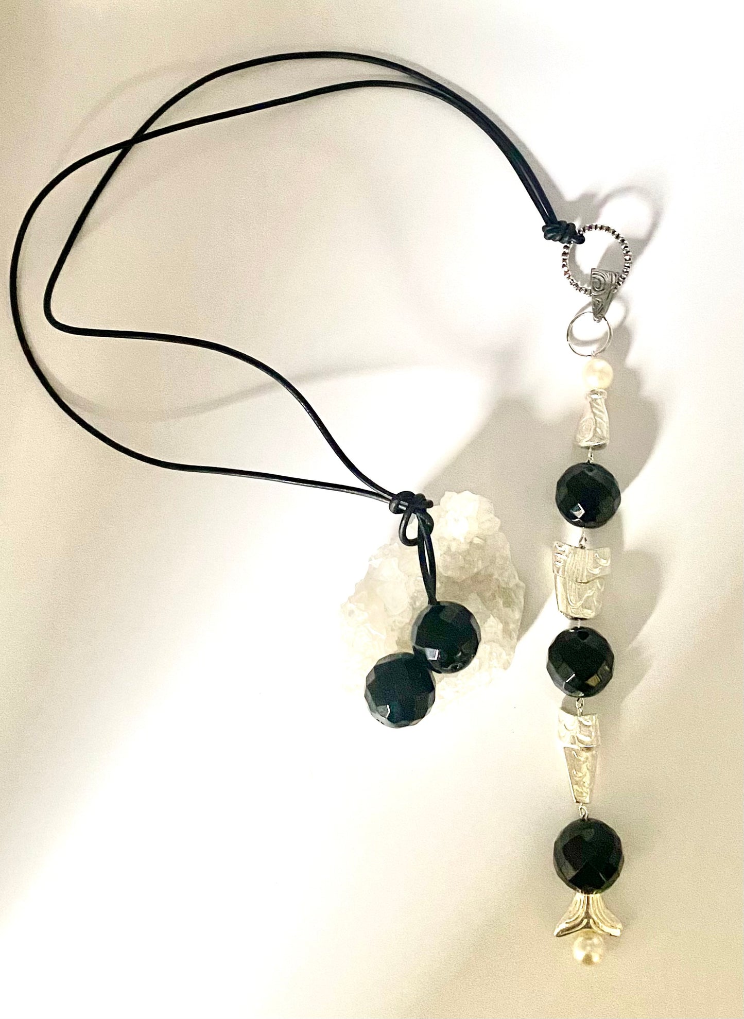 FISHING FOR LOVE: A CHARMS FOR AN EASY LIFE NECKLACE - Silver