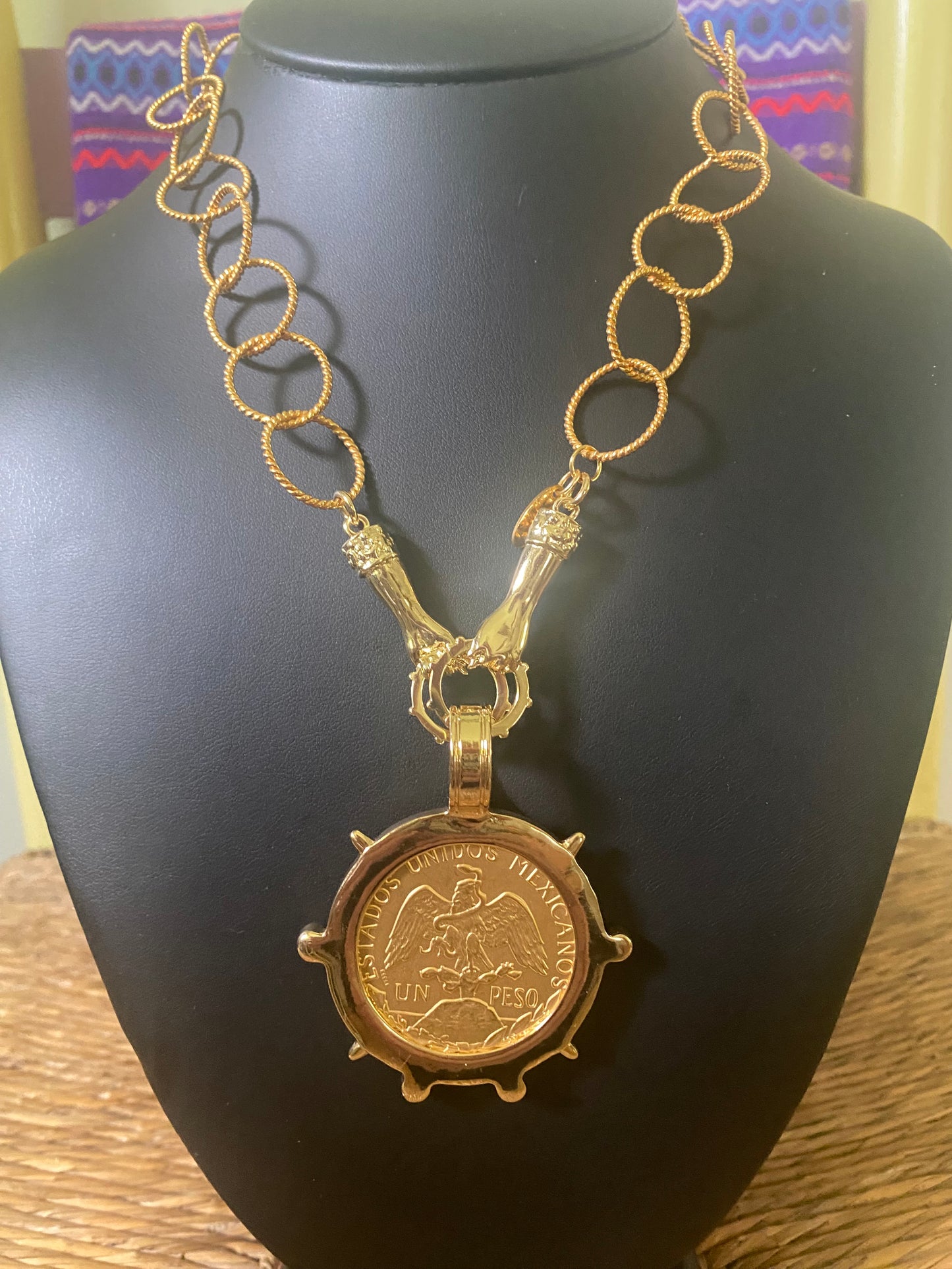 GOLDEN PESO NECKLACE