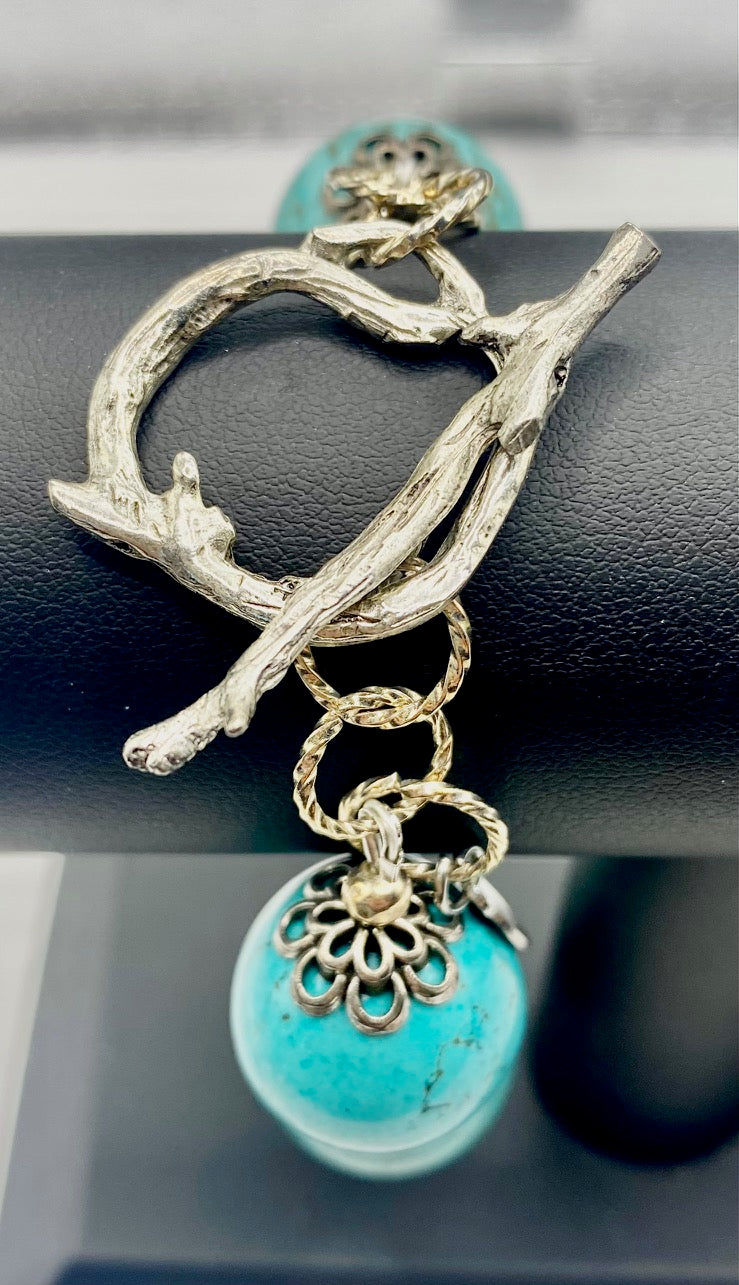ROSEMARY DREAMS IN TURQUOISE BLUE BRACELET