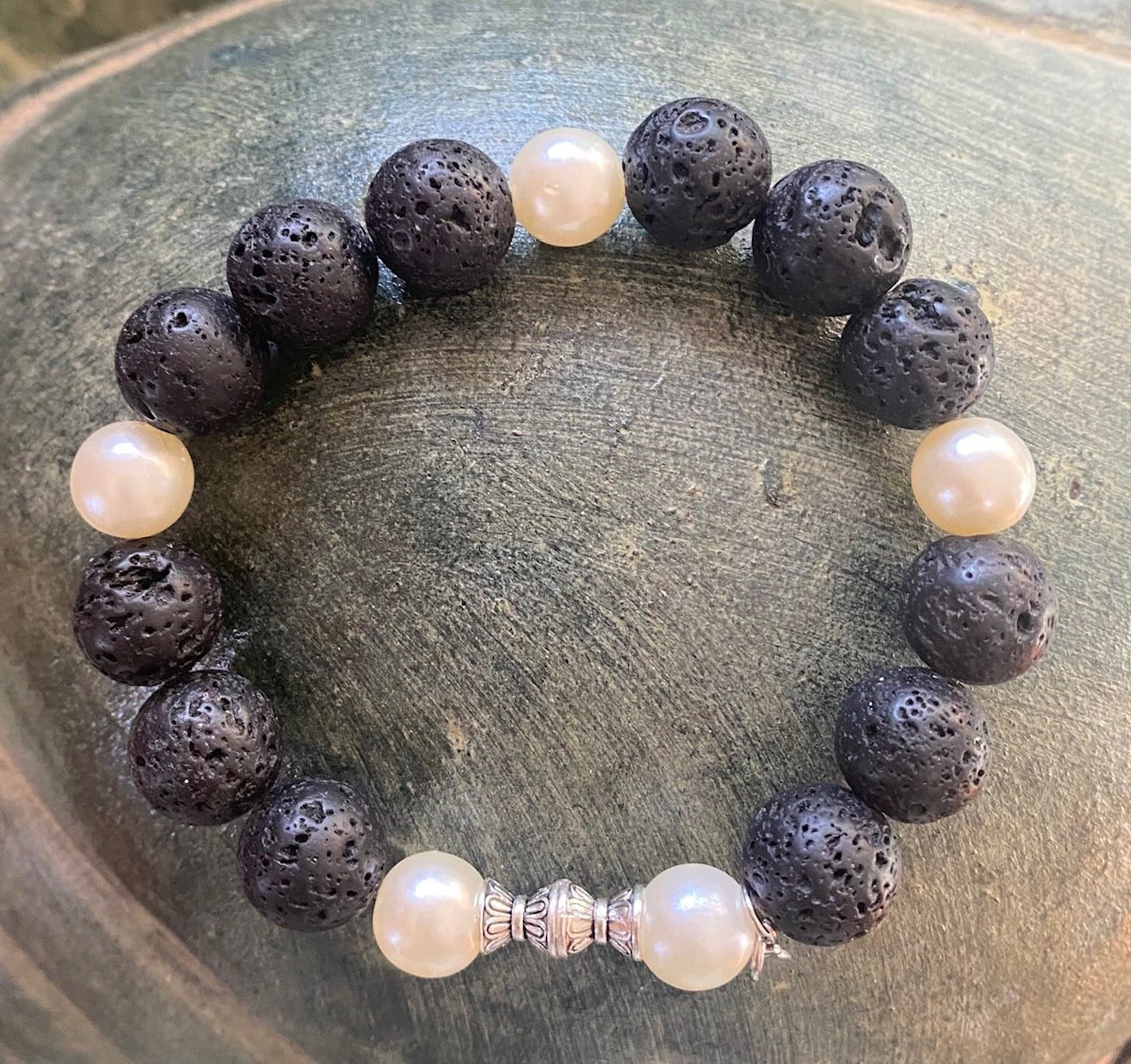 Fire and Ice at Midnight Bracelet