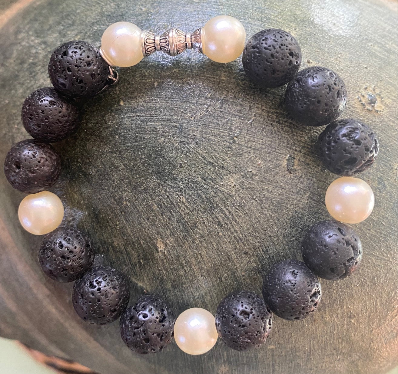 Fire and Ice at Midnight Bracelet