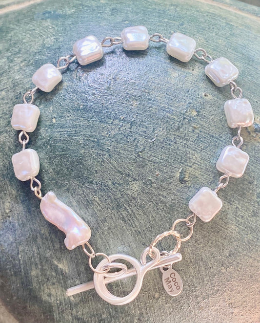 Moonlight on a Star (White) Bracelet
