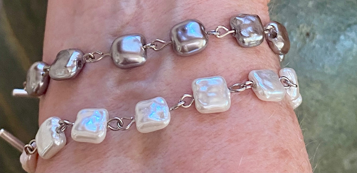 Moonlight on a Star (Silver-Gray) Bracelet