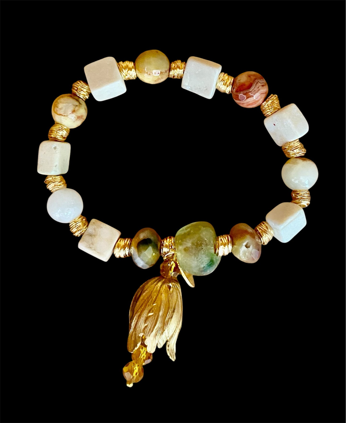 FLOATING LEAF AMID THE STARS BRACELET
