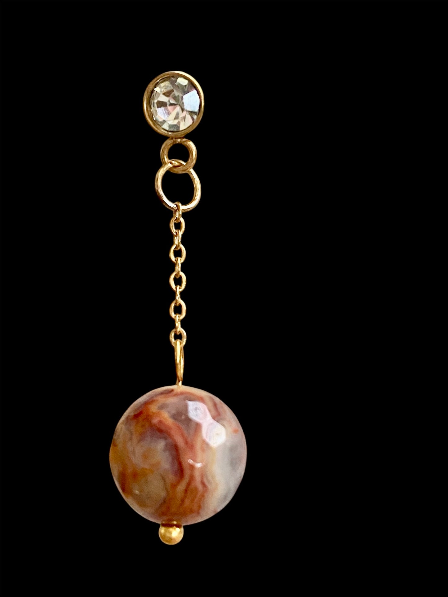 STARS AND AGATE EARRINGS